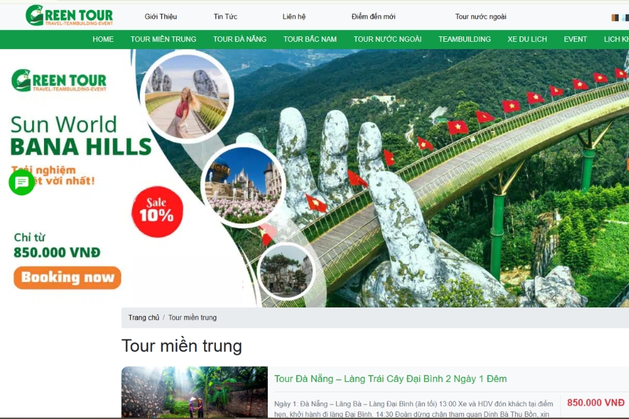 CÔNG TY DU LỊCH ĐÀ NẴNG