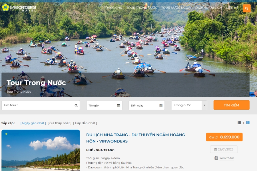 CÔNG TY DU LỊCH SAIGONTOURIST - CHI NHÁNH ĐÀ NẴNG