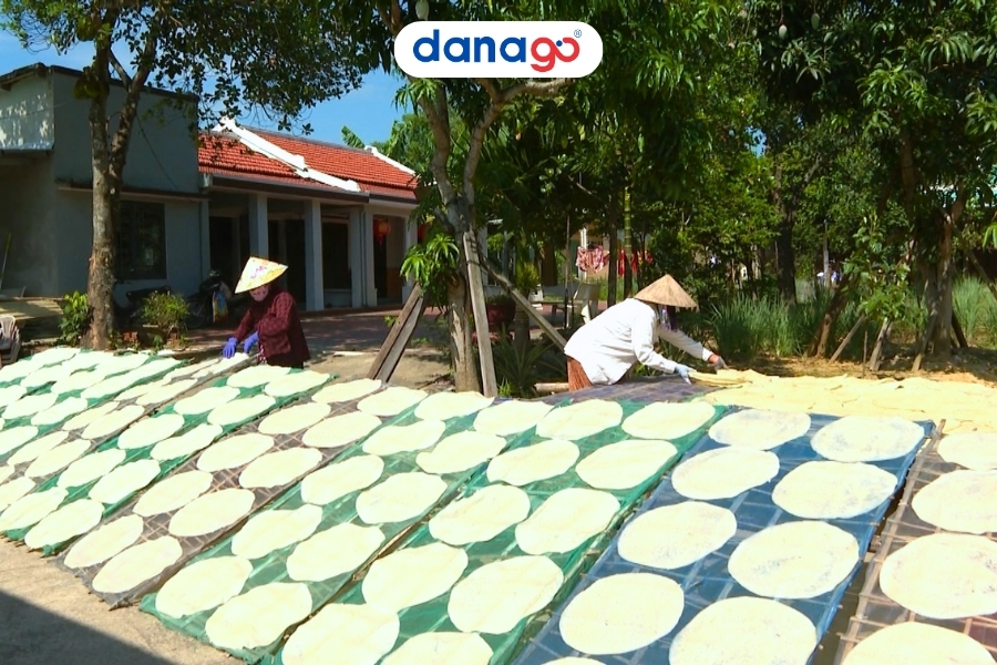 Làng nghề bánh tráng Tuý Loan Làng nghề bánh tráng Tuý Loan