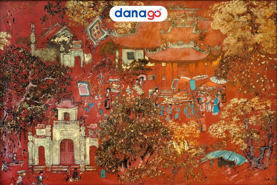 Tranh sơn mài Huế Tranh sơn mài Huế