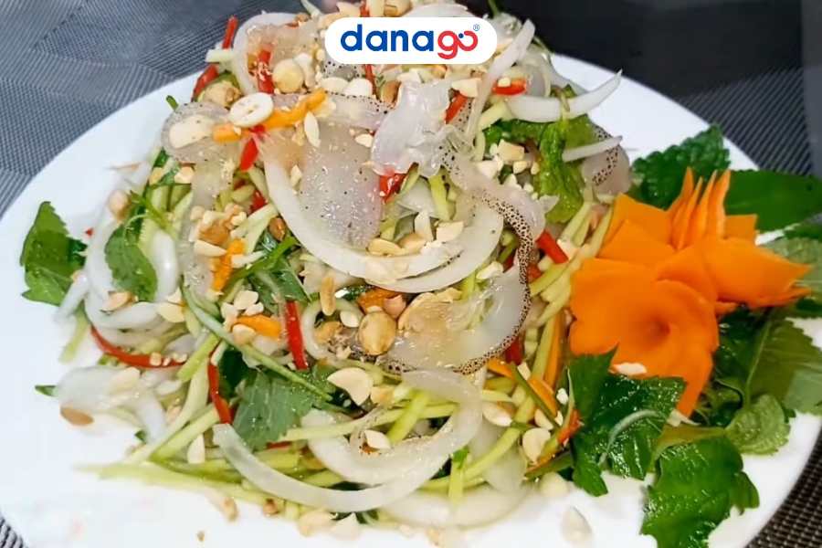 Đặc sản du lịch Lý Sơn - gỏi sứa Đặc sản du lịch Lý Sơn - gỏi sứa