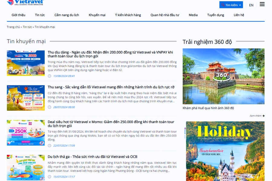 Công ty Vietravel - Chi nhánh Đà Nẵng CÔNG TY VIETRAVEL - CHI NHÁNH ĐÀ NẴNG