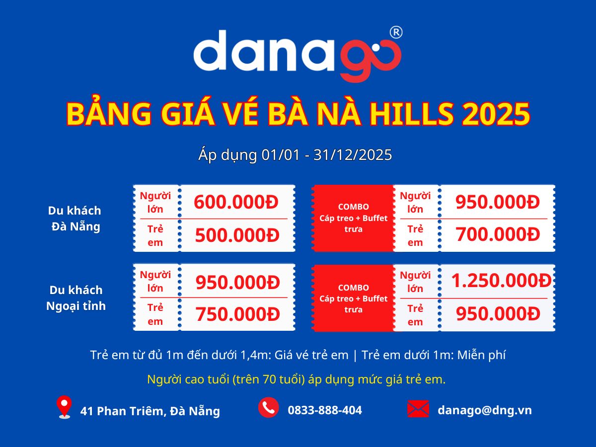 Vé Bà Nà Hill mới nhất 2025